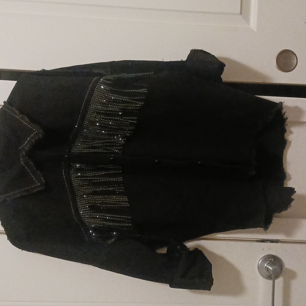 Rhinestone  fringe jacket
